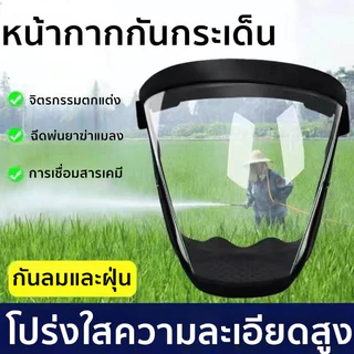หน้ากากนิรภัยใส กันสารเคมี ฝุ่น กระเด็น หมอก งานช่าง พ่นสี