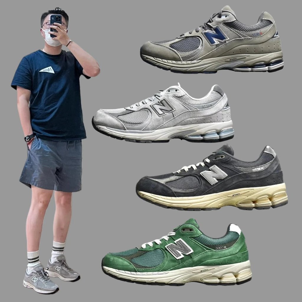 NB2002R Retro Daddy รองเท้า 2002R Casual Jogging รองเท้า Breathable All-Match กีฬาผู้ชายรองเท้าผู้หญ