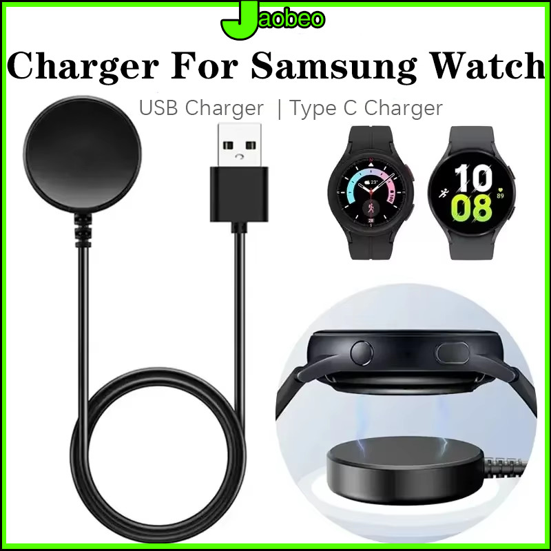 เครื่องชาร์จสายไร้สายแม่เหล็ก Tpye-C / USB for Samsung Galaxy Watch 9 8 /8 Classic /Ultra 2 47mm /FE 7 6 5 4/Active 2 1