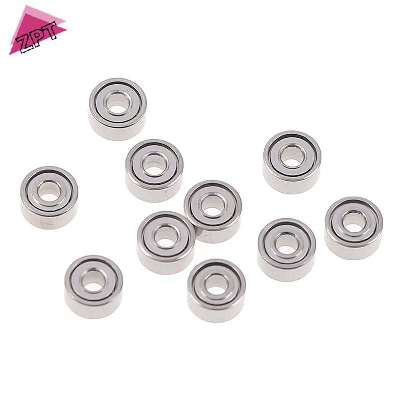[ZPT] 10 ชิ้น 681XZZ 1.5x4x2 มิลลิเมตรเปิดแบริ่งขนาดเล็ก ball mini hand bearing spinner TH