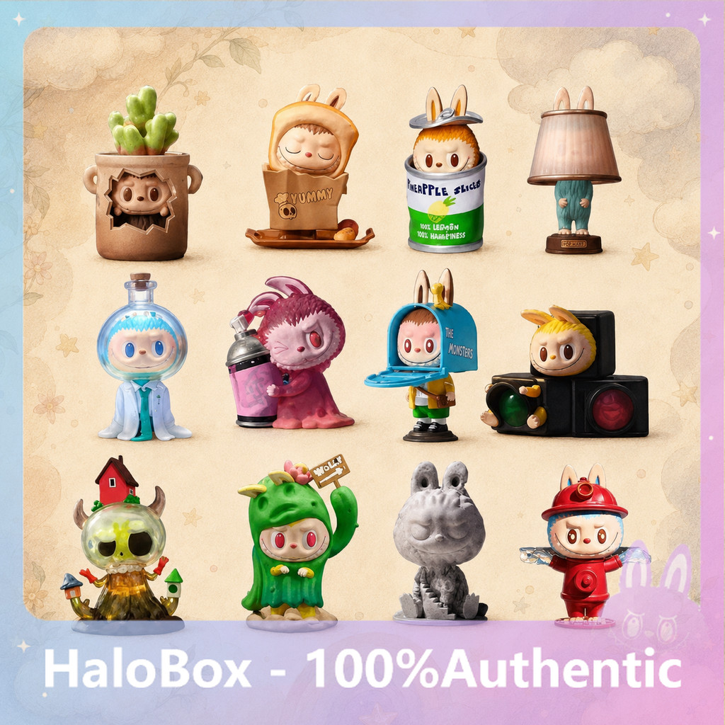 POPMART POPMART LABUBU Cant See Me Series Mystery Box เครื่องประดับของแท้
