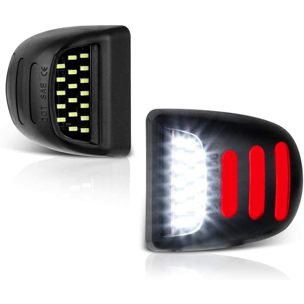 ไฟป้ายทะเบียน LED เข้ากันได้กับ 1999-2014 Chevy Silverado 1500 2500HD 3500HD, Avalanche, Suburban, T