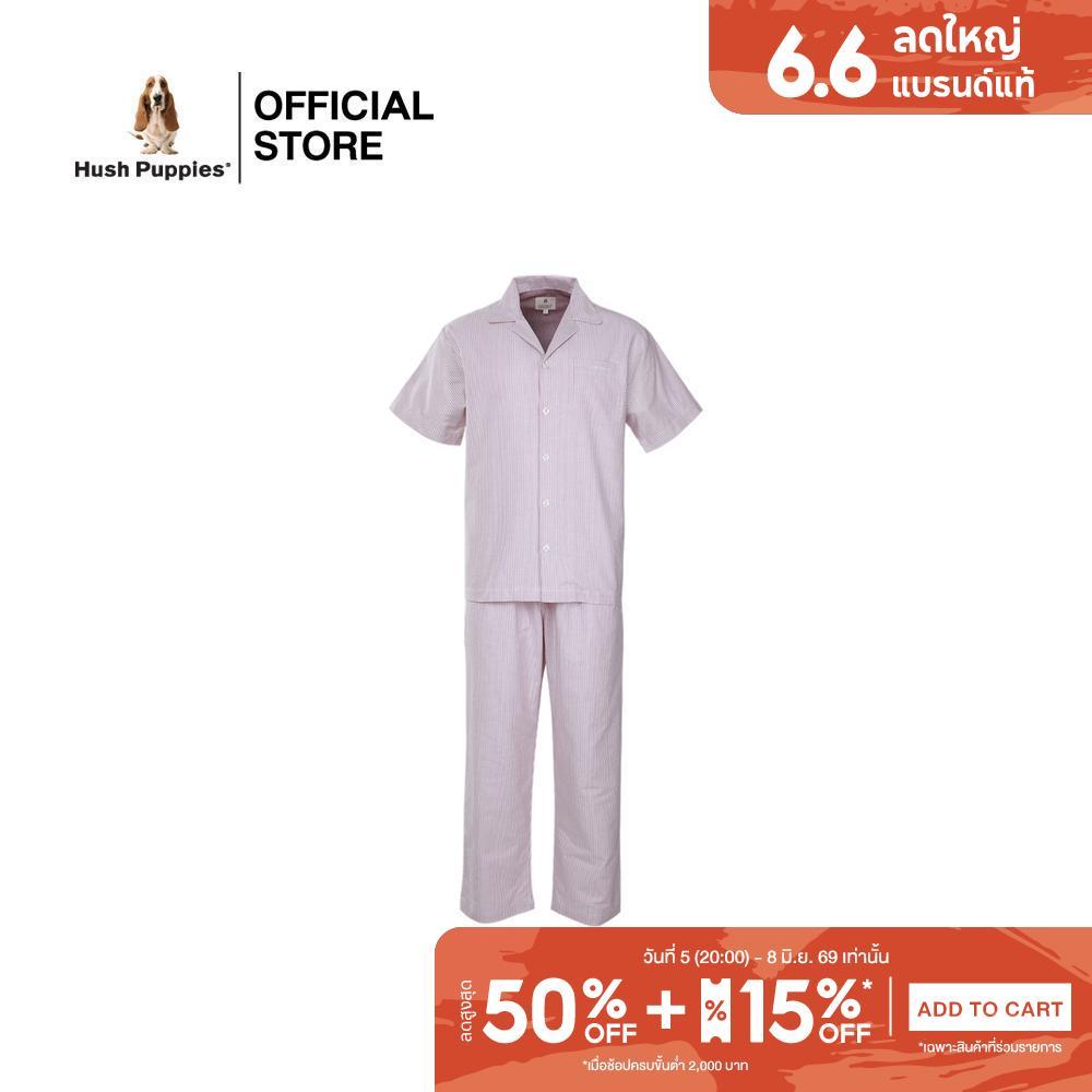 Hush puppies Underwear ชุดนอนผู้ชายแขนสั้น Sleepwear รุ่น HU H8B001ST Pajama Set