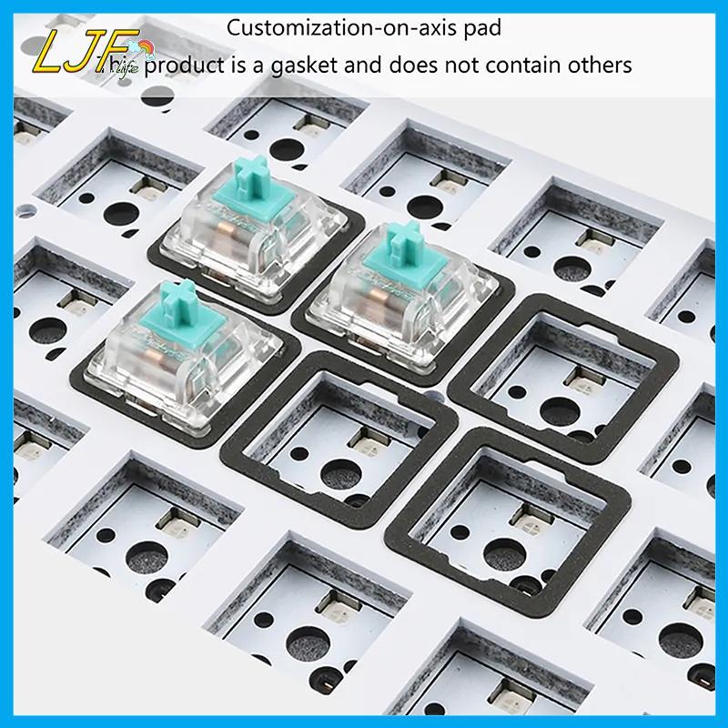 LJF 120 ชิ้น Poron IXPE EVA Pad สําหรับ Hot Swappable แป้นพิมพ์เครื่องกลสวิทช์ลดเสียงรบกวน Mute แผ่นโฟม