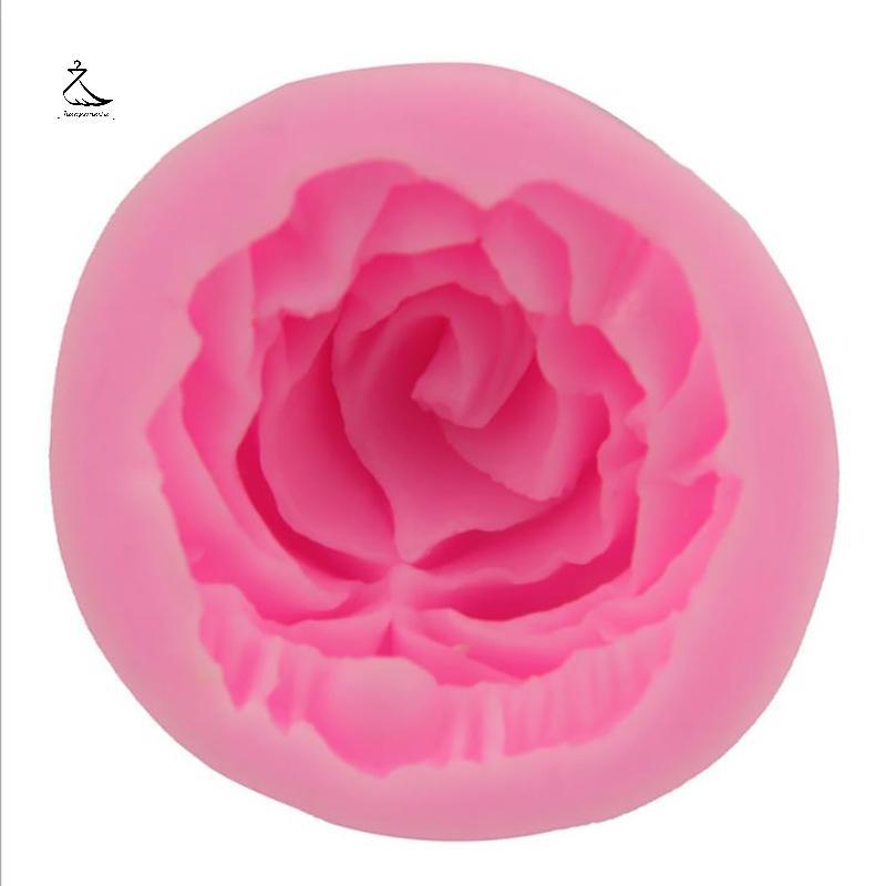 [HSSL] 3D Flower Rose shape Silicone Fondant Soap Cake Mold Cupcake Baking Tool MCL7717