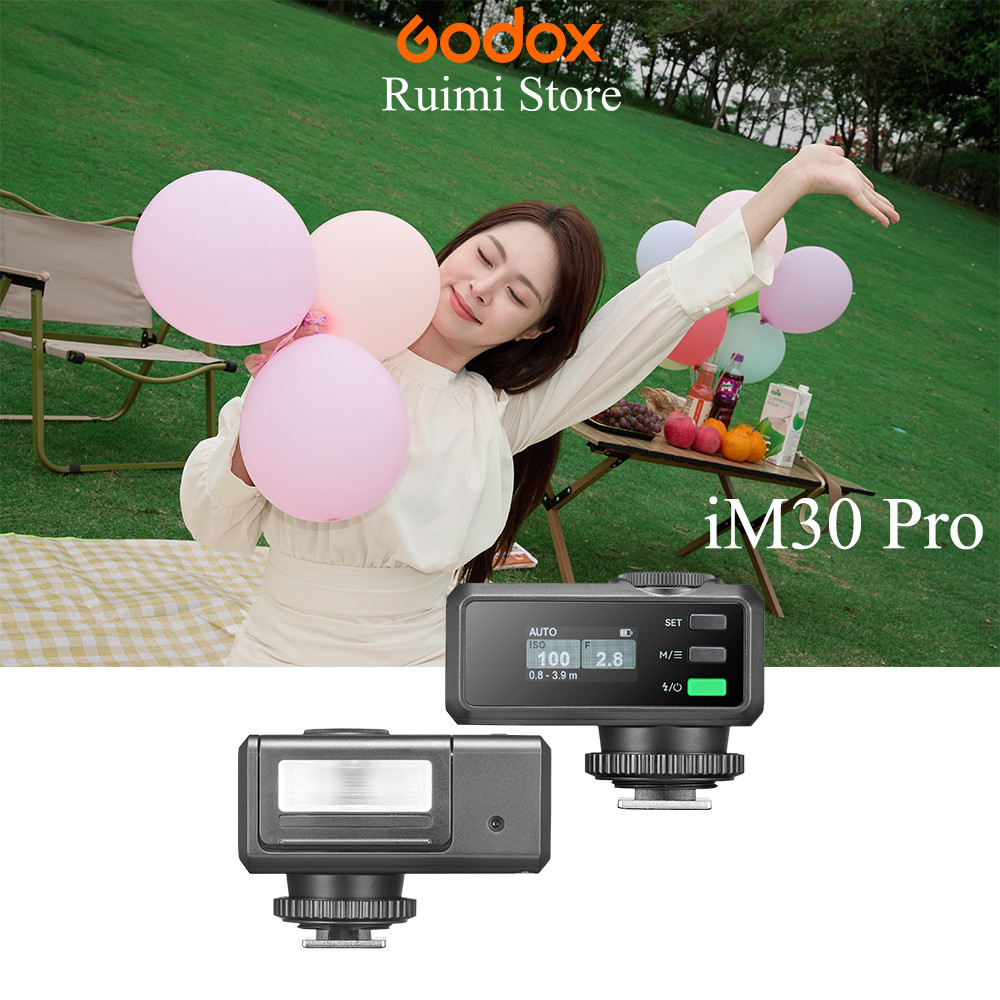 Godox iM30Pro แฟลชกล้องขนาดเล็กสากลแบบสัมผัสเดียว