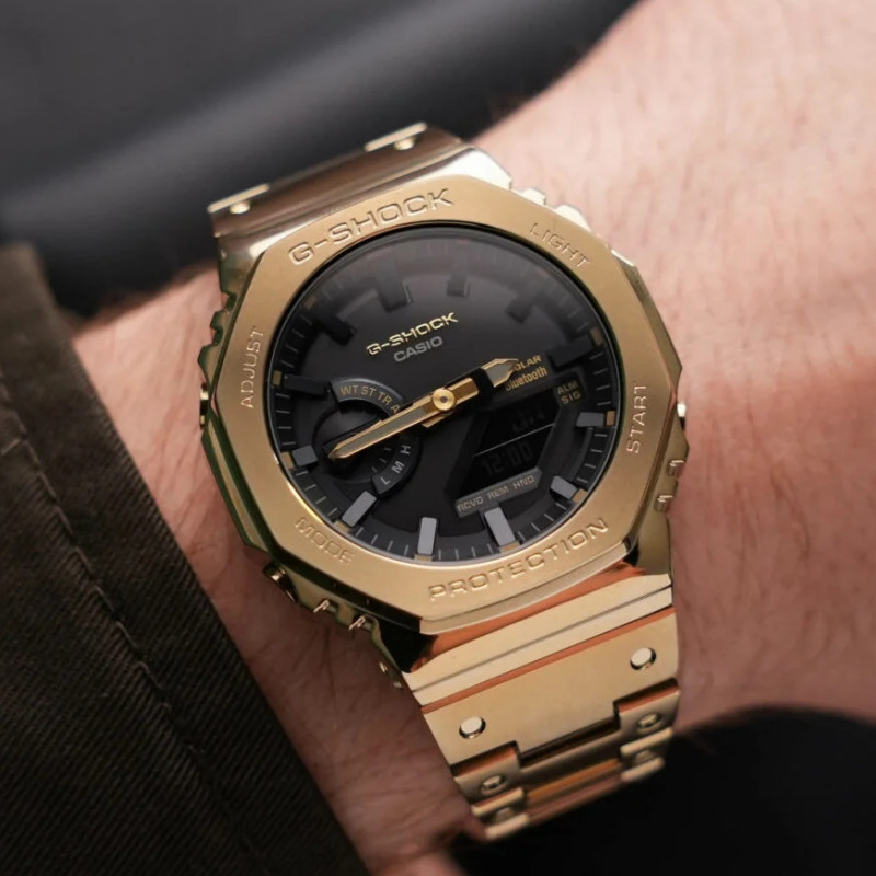Casio GM-B2100GD-9A/D/BD/5A/AD-2A/PC-1A พลังงานแสงอาทิตย์บลูทูธนาฬิกากันน้ําสําหรับผู้ชาย