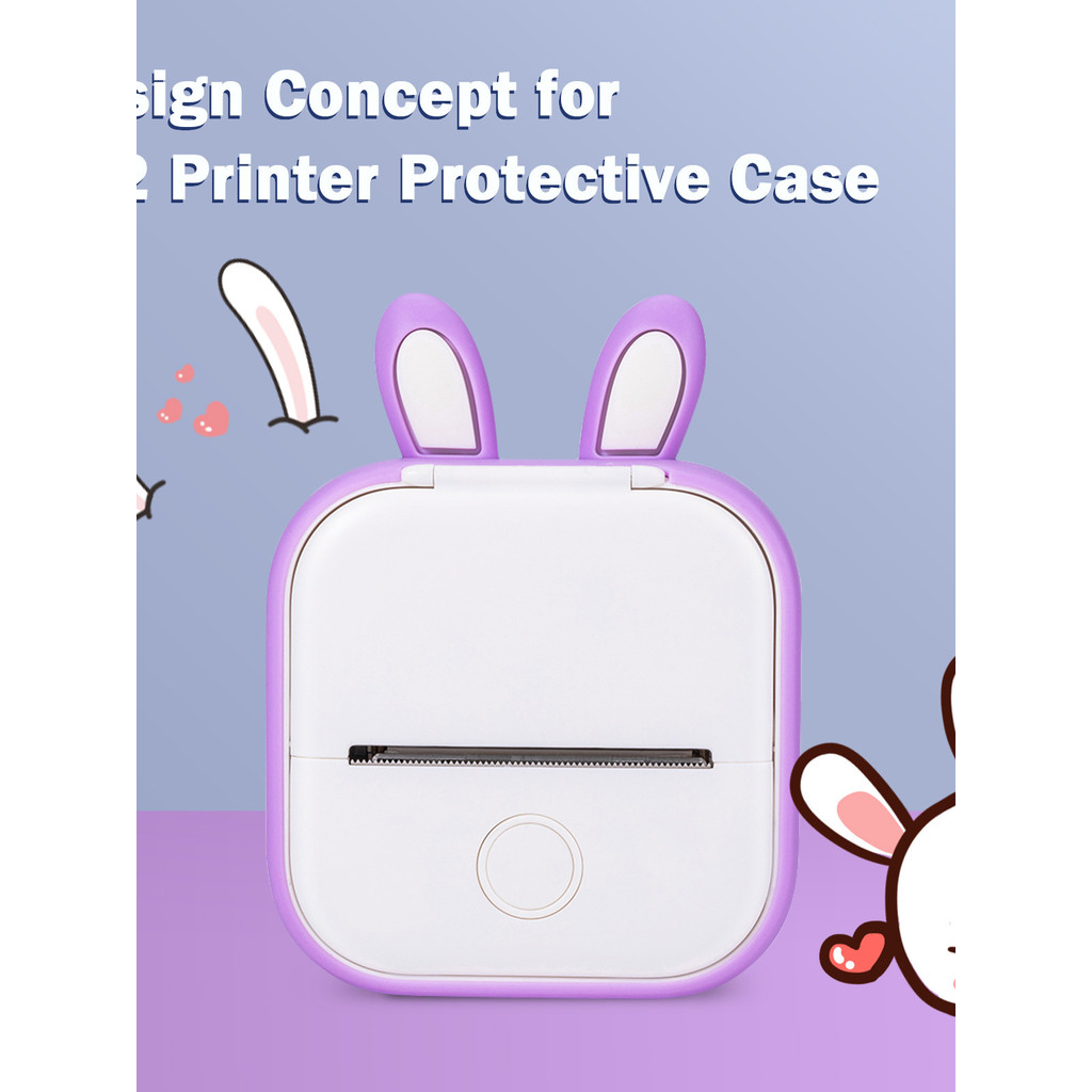 Preferred Phomemo T02 Mini Thermal Portable Wrong Question Printer เคสป้องกันซิลิโคนสีโดยเฉพาะ