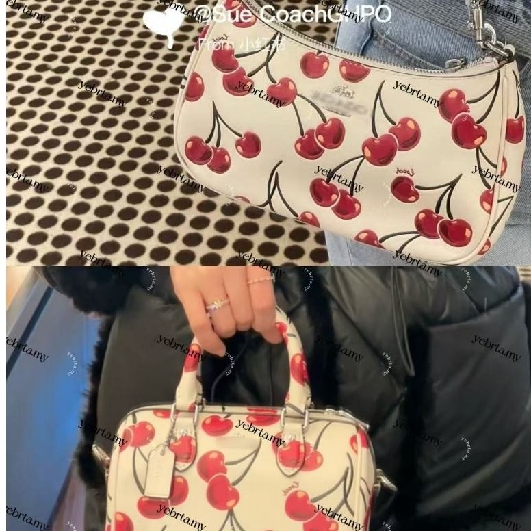 CY745 CZ774 CY741 Mini Cherry Rowan Crossbody ผู้หญิง Sing หมอนบอสตันกระเป๋า, Teri ไหล่ผู้หญิง Cross