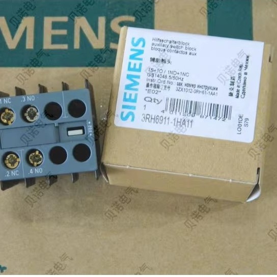 หัวสัมผัสเสริมของ Siemens Contactor 3RH69111HA11 3RH6911-1HA11 1 เปิด 1 ปิด