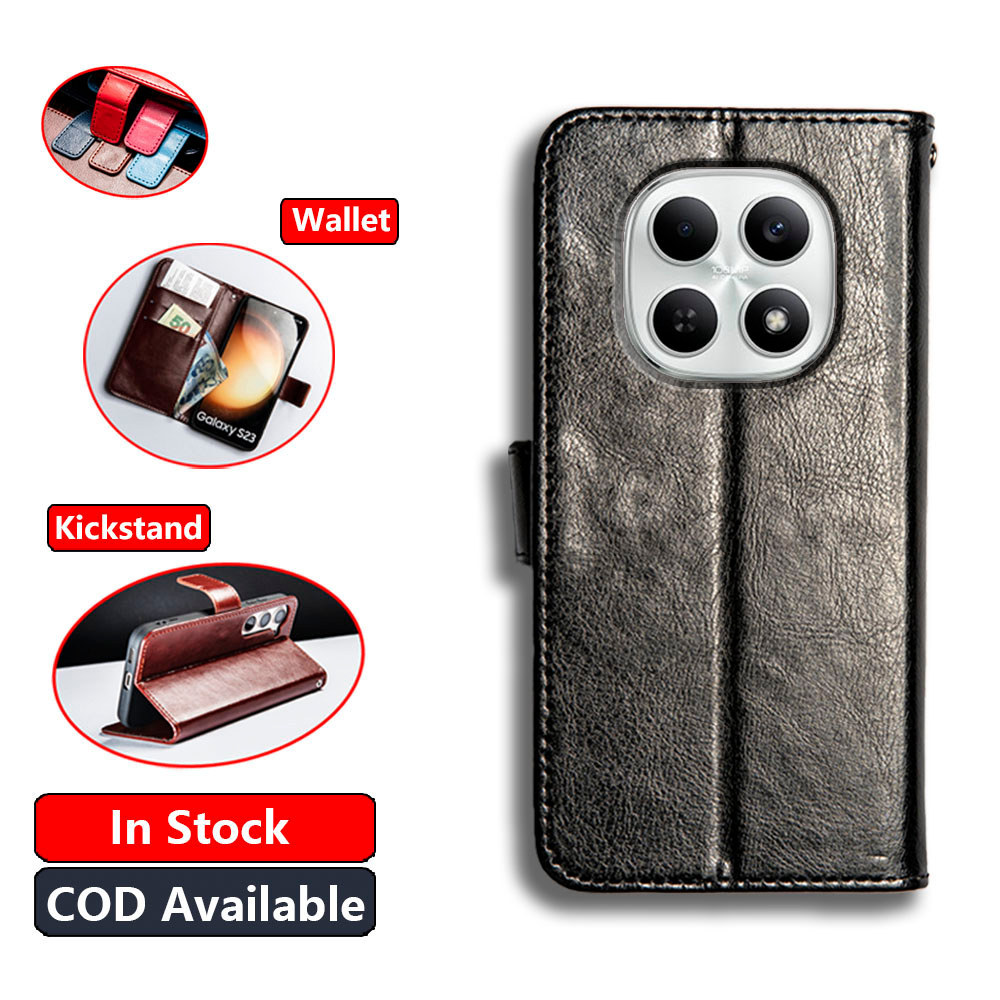 หนังคลาสสิกสําหรับ Xiaomi Redmi หมายเหตุ 15 5G 4G Poco M8 25118PC98G กระเป๋าสตางค์ Vintage Folio กรณ