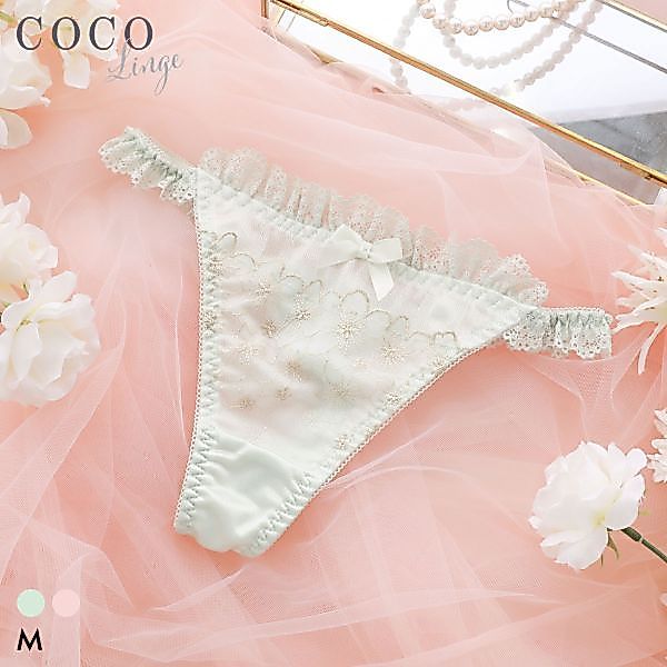 COCO Linge X SHIROHATO glitter flower meadow thong (Size M)(42227359)(Direct from Japan)1