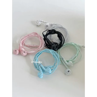สไตล์เกาหลีโบราณ ins หูฟังแบบมีสาย In-Ear Mint Green Star อินเทอร์เฟซ type-c หูฟังแบบมีสายที่ใช้งานได้สูงสําหรับสาวสีต่างๆที่มีอยู่อินเทอร์เฟซ Type-C หูฟังแบบสาย