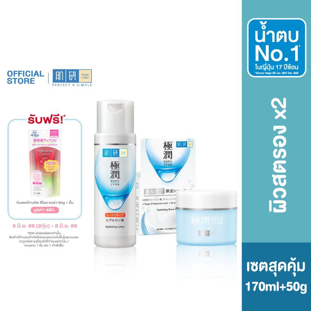 Hada Labo Hydrating Lotion 170ml. + HADA LABO HYDRATING SNOW DEW 50G