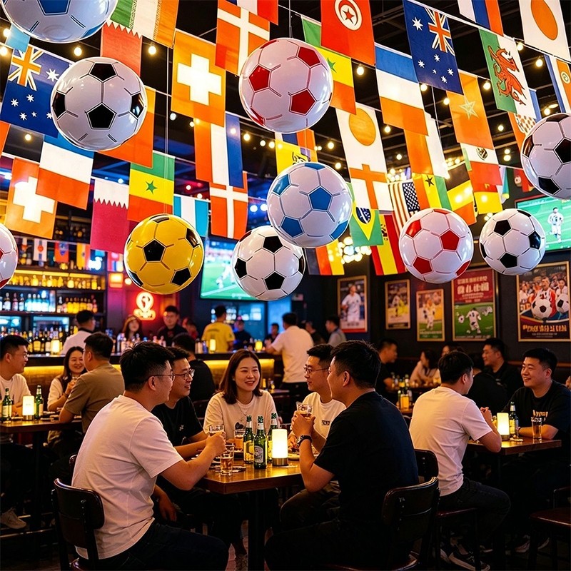 🔥พร้อมส่ง🔥⚽️ 2026 ลูกโป่งถ้วยแชมป์   ลูกโป่งฟุตบอล ฟุตบอลโลก ลูกโป่งถ้วยรางวัล ฟุตบอลโลก ลูกโป่งลายฟุตบอล ลูกโป่งธีมกีฬา