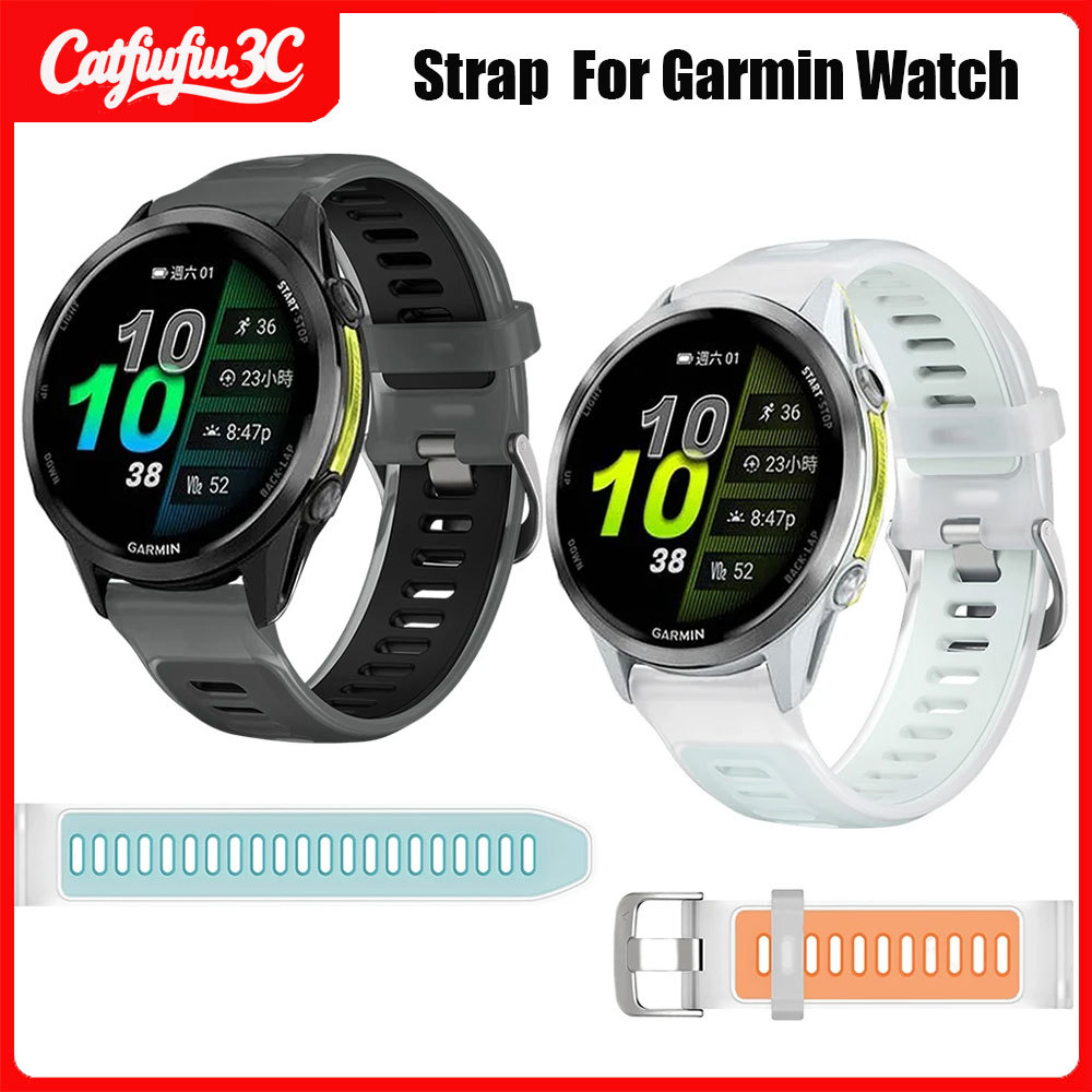 สําหรับผู้เบิกทาง Garmin 965 955 970 255 265 745 สําหรับ Garmin Venu 3/2 vivoactive 4 สายซิลิโคนโปร่