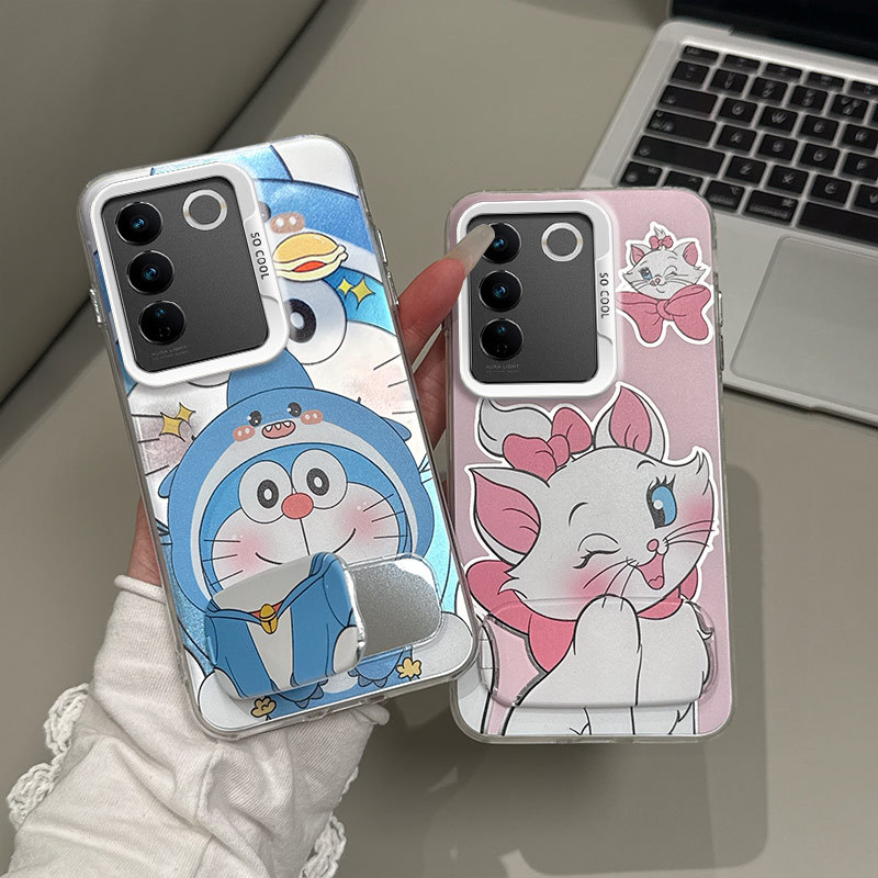 เคส vivo v27 5g เคส vivo v27 pro 5g เคสสีเงินโทรศัพท์ป้องกันการตก bts