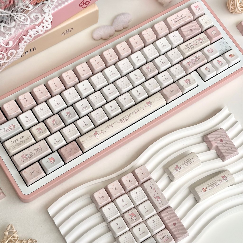 Longche Melody Sweet Dating Adapt Mechanical Keyboard 134-Key Original Factory/MOA/MDA ความสูง Keycap