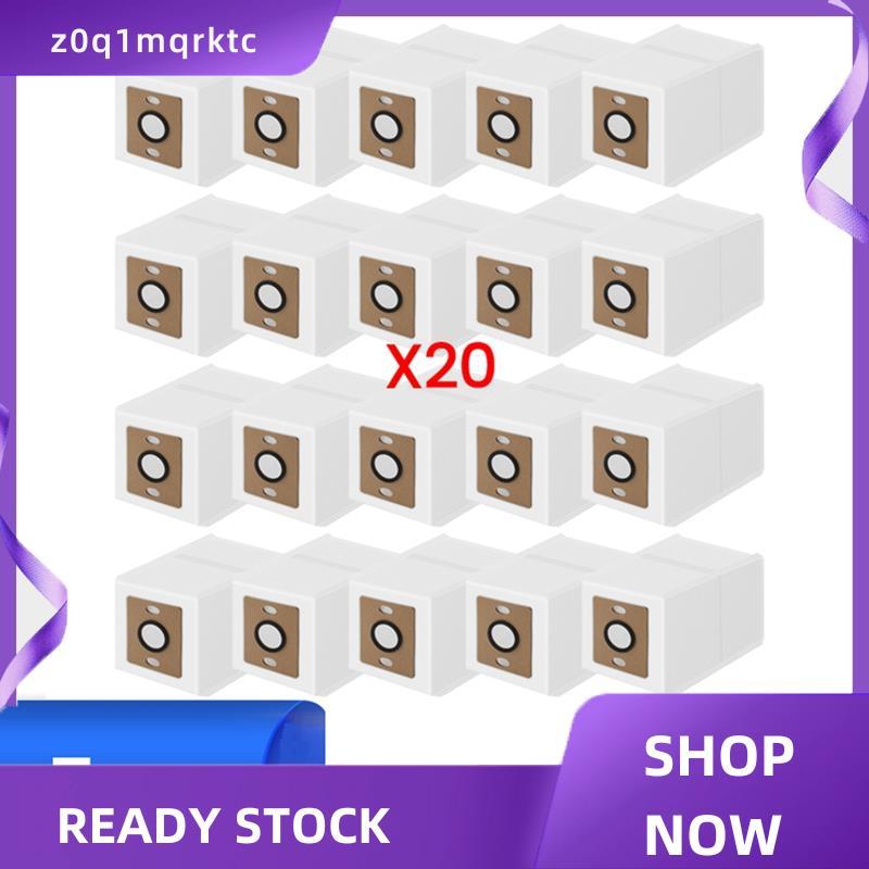 z0q1mqrktc 20PCS ถุงเก็บฝุ่นสําหรับ V9 / V9 Pro / G9 / G9 Pro / A12 Pro หุ่นยนต์เครื่องดูดฝุ่นเปลี่ย