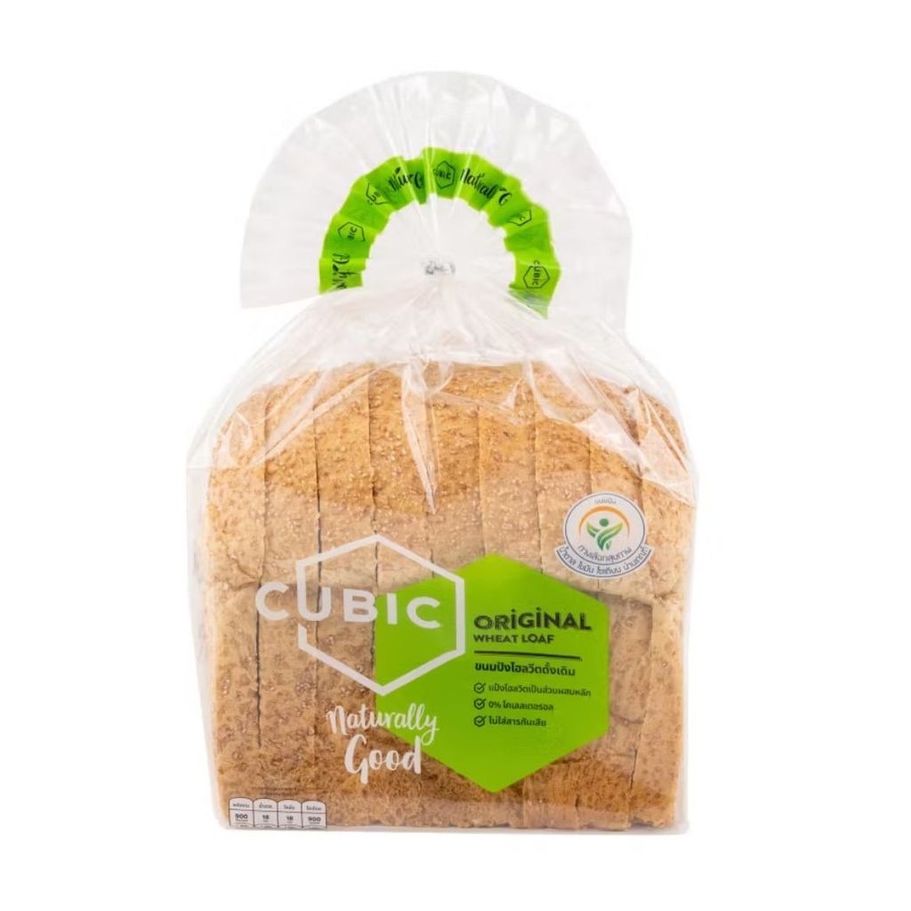 คิวบิก ขนมปังโฮลวีตดั้งเดิม Cubic Wheat 360g.