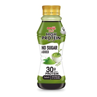 เมจิ นมไฮโปรตีนไม่เติมน้ำตาลชาเขียว Meiji High Protein Milk Zero Green Tea 350ml.