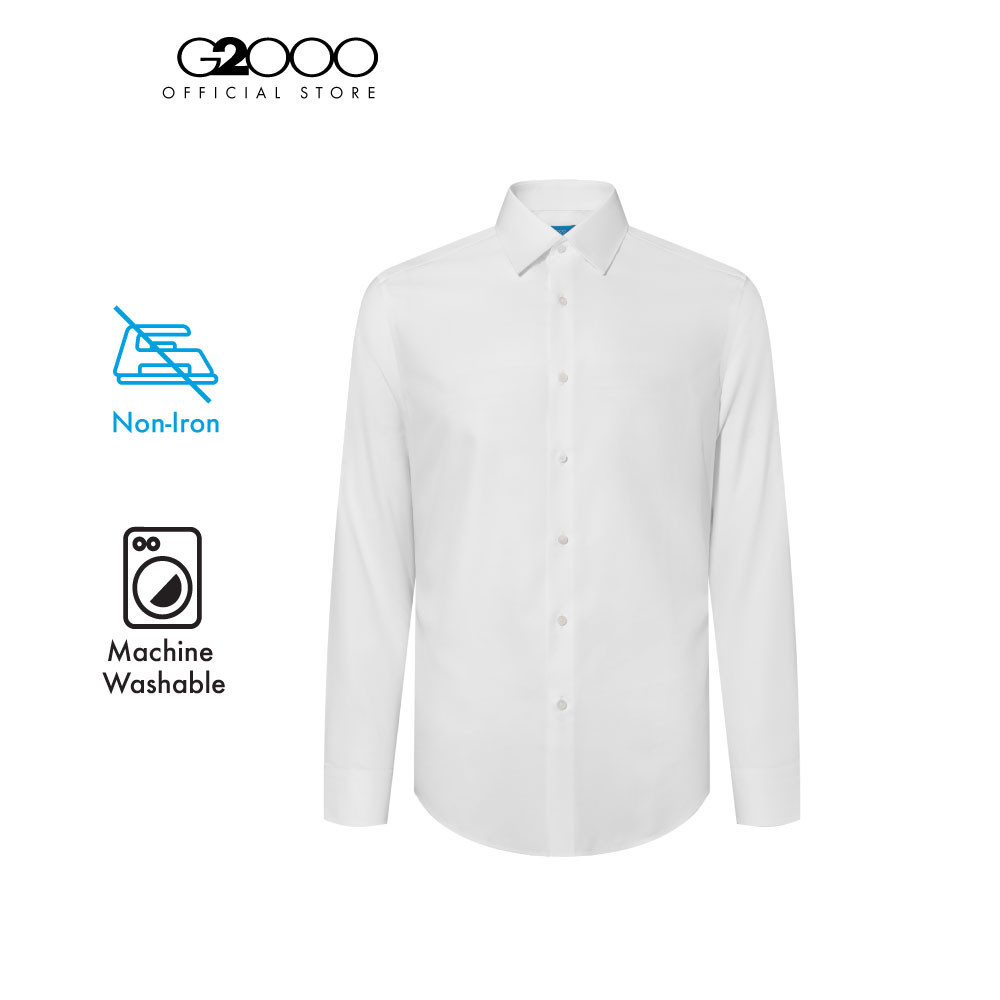 G2000 เสื้อเชิ้ตแขนยาวแบบทางการสำหรับผู้ชาย Smart Fit รุ่น 4612021200 WHITE