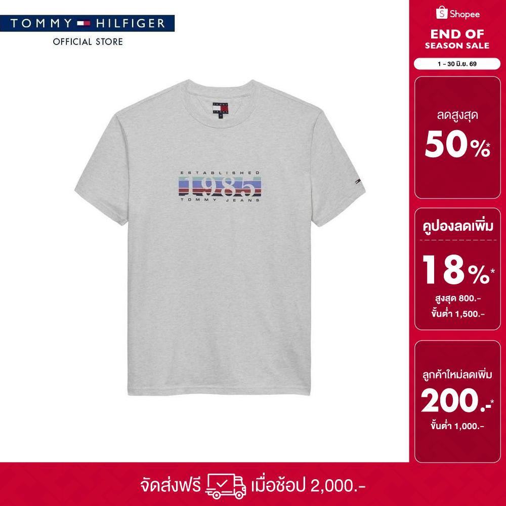 Tommy Jeans เสื้อยืด ผู้ชาย รุ่น DM0DM22307 P08 - สีเทา ทรง Regular