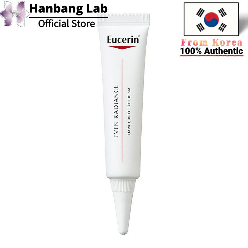 Eucerin Even Radiance Dark Circle Eye Cream 15ml 1 ชิ้น ครีมบำรุงรอบดวงตา ลดรอยคล้ำ กระจ่างใส สูตรอ่อนโยน ฟื้นฟูผิวรอบดวงตาดูสดใส ลดเลือนรอยดำหมองคล้ำ เนื้อบางเบาซึมซาบไว ให้ดวงตาดู Brighten Radiant Eyes พร้อมของขวัญสุ่ม จัดส่งจากเกาหลีแท้ 100%