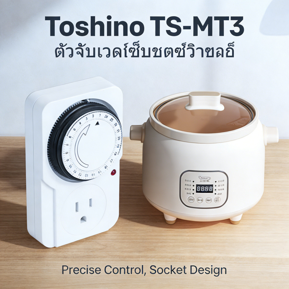 ปลั๊กไฟ TIMER plug ปลั๊กตั้งเวลา TS-MT3 ปลั๊กปลั๊กนาฬิกา