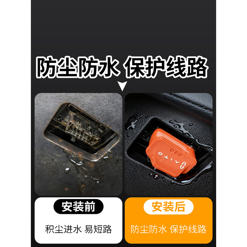 เหมาะสําหรับขอโลก M5 M7 M8 M9 Intelligence World R7 S7 Enjoy the World S9 H5 OBD อินเทอร์เฟซฝาครอบป้