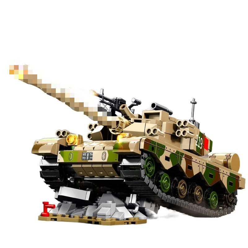 ZTZ-96B รถถังหลักประกอบรุ่น Boy อนุภาคขนาดเล็กประกอบอาคารบล็อกของเล่น