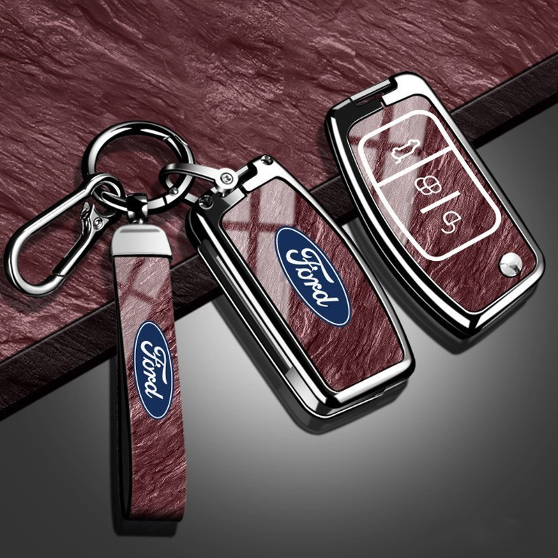 Ford Focus Fiesta Max Alloy Key Cover Case Holder อุปกรณ์ตกแต่งรถยนต์
