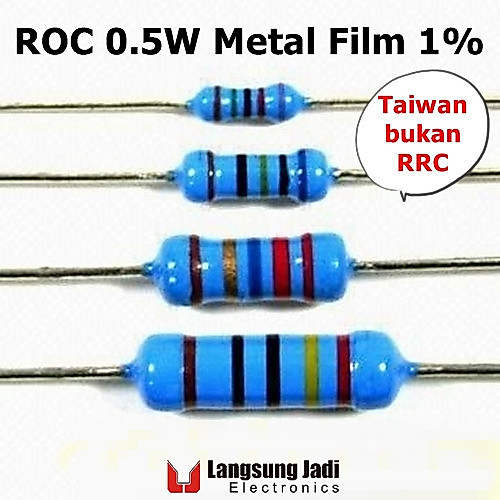 0.5W 1% MF ตัวต้านทาน 470k 560k 680k 820k 1M 1M2 1M5 1M8 2M2 2M7 3M3 3M9