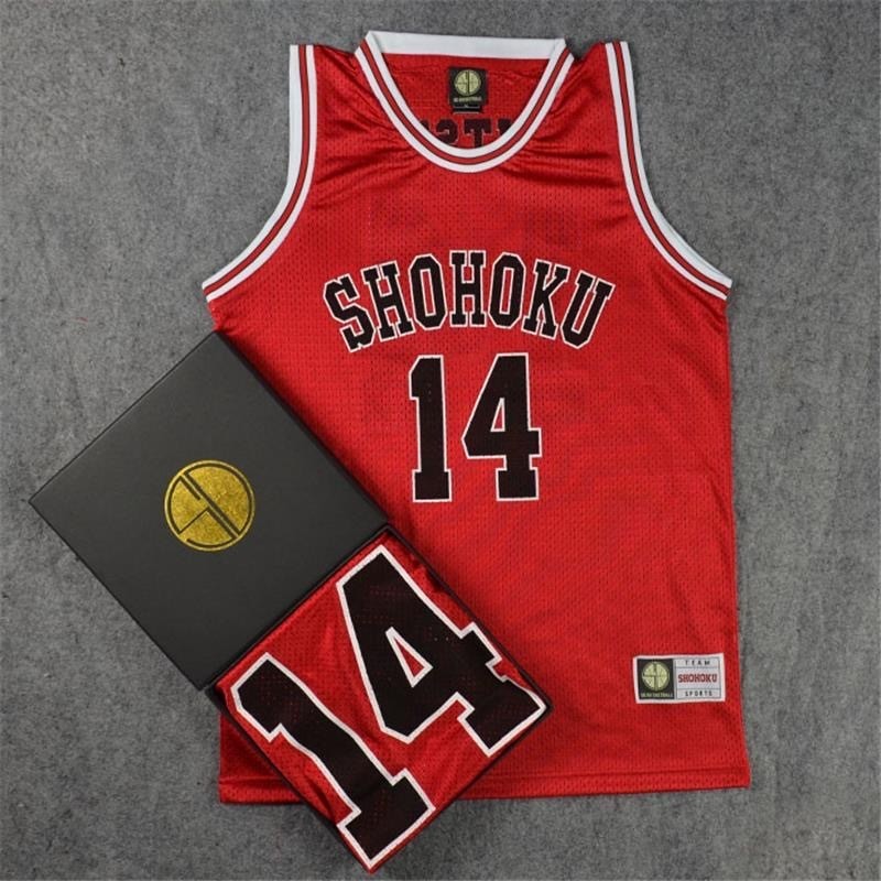 2026NEWSlam Dunk Jersey คอสเพลย์เครื่องแต่งกาย Shohoku Hisashi Mitsui 14 ร้อนพิมพ์ Edition ตาข่ายแห้งเร็ว Breathable แฟชั่น Hip-hop แนวโน้ม Jersey บาสเกตบอลการฝึกอบรมกีฬา