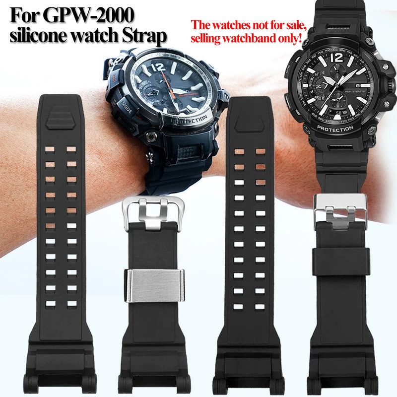 สําหรับ Casio G-SHOCK 5502 GPW-2000 series สายนาฬิกายาง GPW2000 กีฬาซิลิโคนกันน้ํา Watchband อุปกรณ์