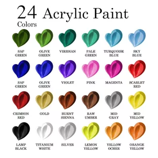 สีอะคริลิคชุดสีอะคริลิค 12มล พร้อมเครื่องมือจิตรกรรม ทําเอง เกือบสามารถทาสีได้ทุกพื้นผิว