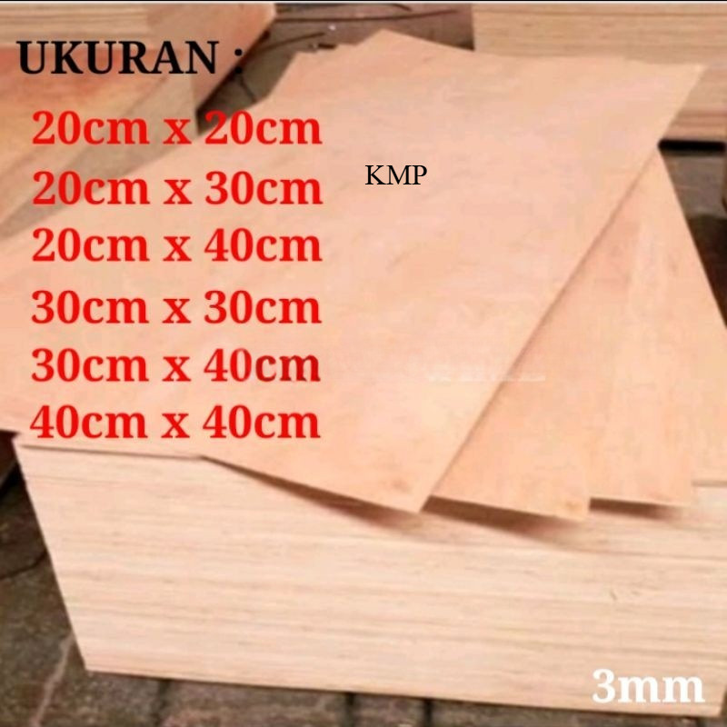 WOODEN PLYWOOD DECORTATION BOARD PHOTO SHELF ETC. ขนาด 3 มม.