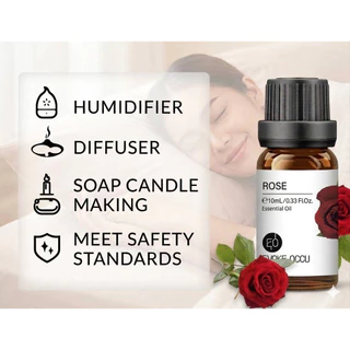 Aliztar 100% Rose Essential oil 10 ml. น้ำมันหอมระเหยกุหลาบ - น้ำมันหอมอโรม่า สกัดจากธรรมชาติ น้ำมันหอมธรรมชาติแท้