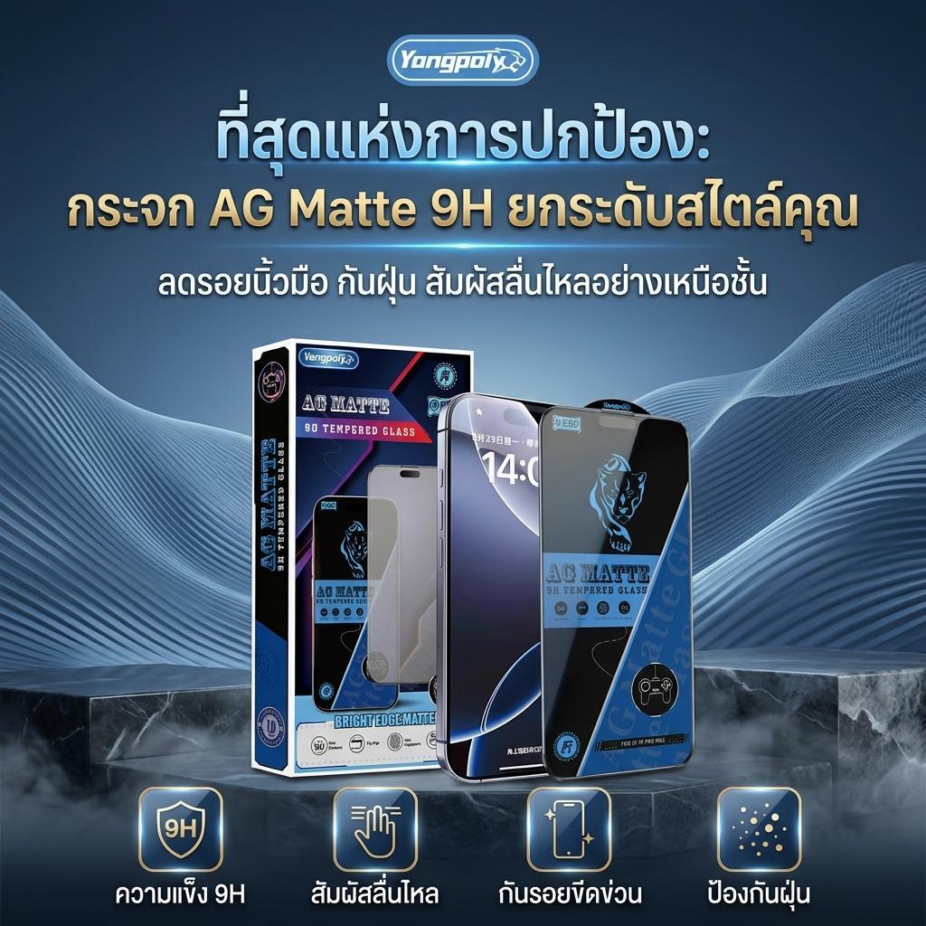 ฟิล์มกระจกเต็มจอด้าน ESD กันไฟฟ้าสถิตย์ กันนิ้วมือ สำหรับ OPPO A5(2020) RENO13/14 RENO13 VIVO Y11 Y20 Y100 Y200