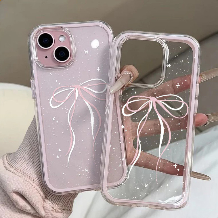โค้งคำนับ เคสไอโฟน สำหรับ IPhone 15 11 13 7Plus 12 16 14 Pro Max 8Plus XR XS X Max 17 16 7 8 Plus เคสโทรศัพท์สองในหนึ่ง