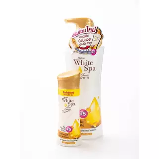 (1 แถม 1) Mistine White Spa Body Lotion มิสทินไวท์สปา บอดี้โลชั่น ขนาด 400 มล.ขวดแถมขนาด80มล.