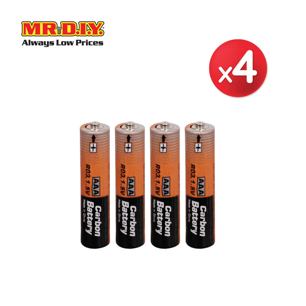 [แพ็ก 4] PLAYER ถ่านอัลคาไลน์ AAA R03 1.5V Extra Heavy Duty (4 ก้อน/แพ็ก)_9025389