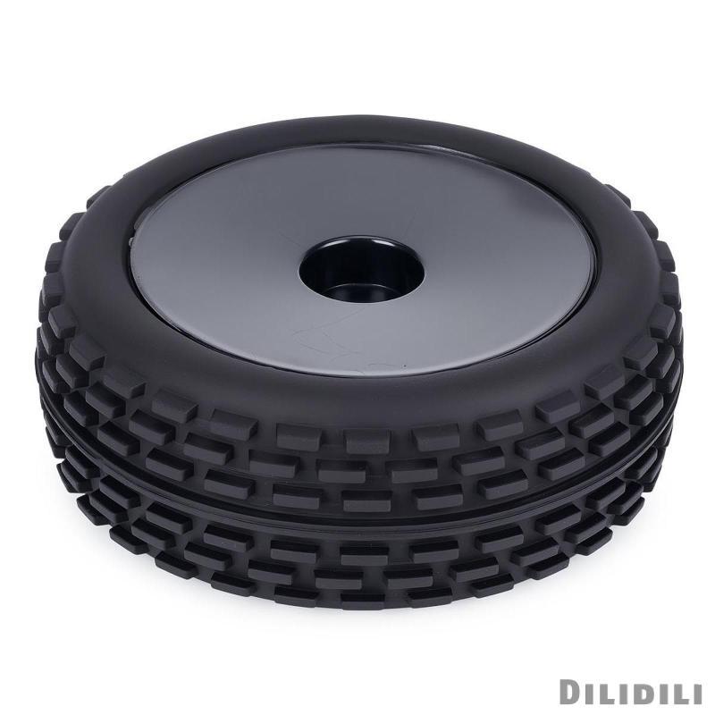 [Dilidili] 4 ชิ้น 1/10 RC ยางรถ,อุปกรณ์เสริมยาง DIY การปรับเปลี่ยนสีดําสําหรับ XB2 SRX4 EB410 รถ