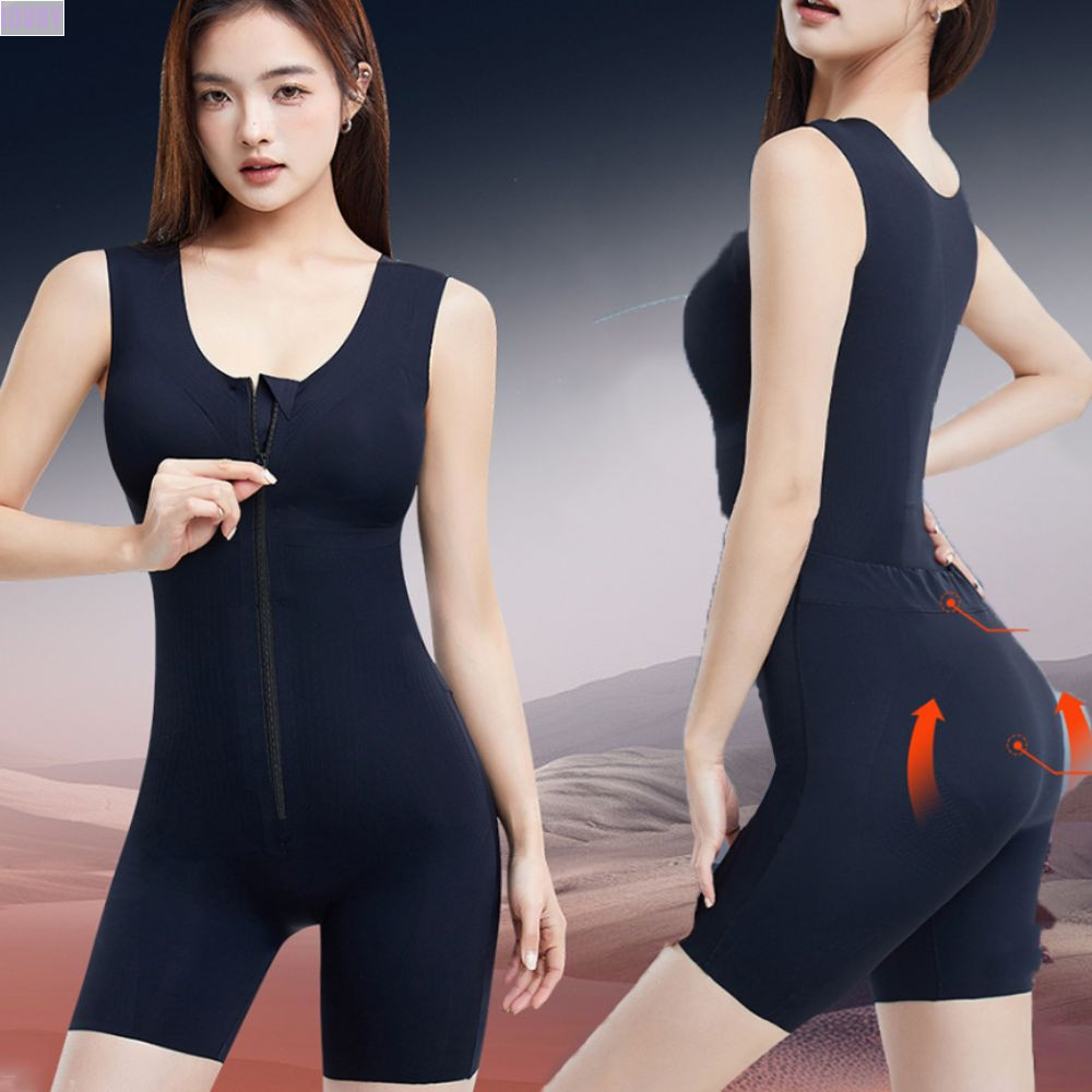 บอดี้สูทยกก้น IVORY, ชุดชั้นในไม่มีรอยต่อหลังคลอด Body Shaper, ยืดหยุ่นท้องหดตัว Butt Lifting Push Up Slimming Shapewear กีฬา