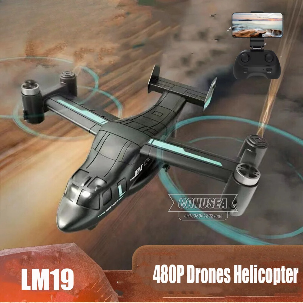 LM19 Rc Dron Wifi Fpv Drones เฮลิคอปเตอร์กล้อง Drone Quadcopter รีโมทคอนโทรล Land Air รุ่น Rc เครื่อ