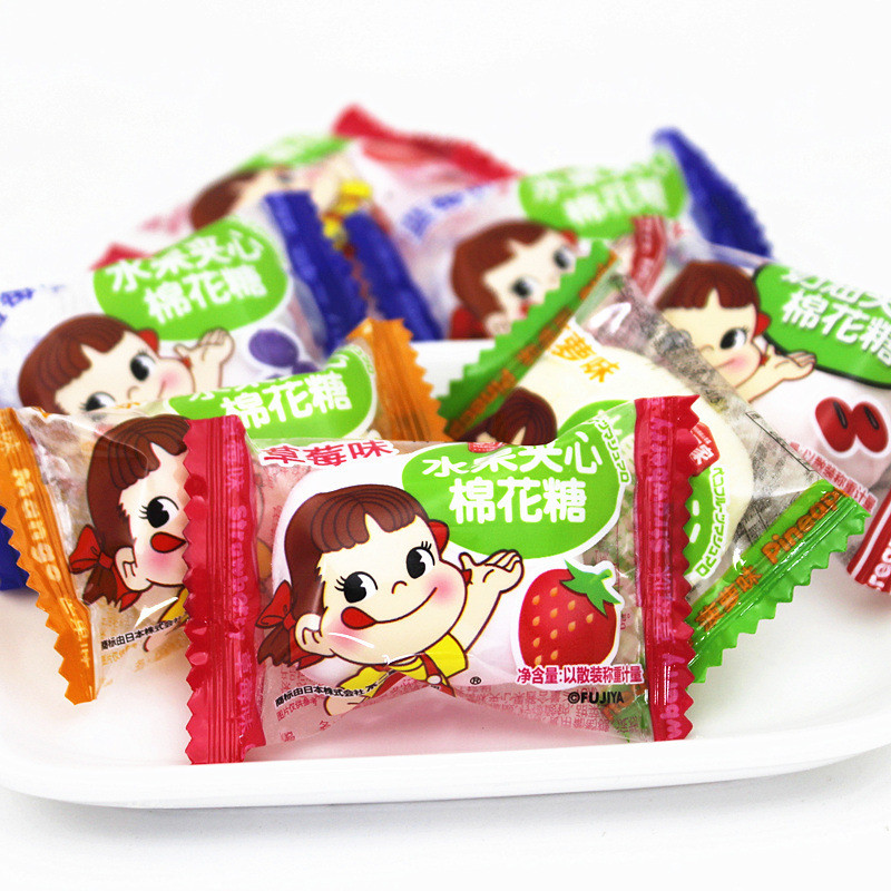 2026 สไตล์ใหม่202620262026Fujiya Marshmallow PEKO Fruit Filled Marshmallow Gummy Fruit Candy Wedding
