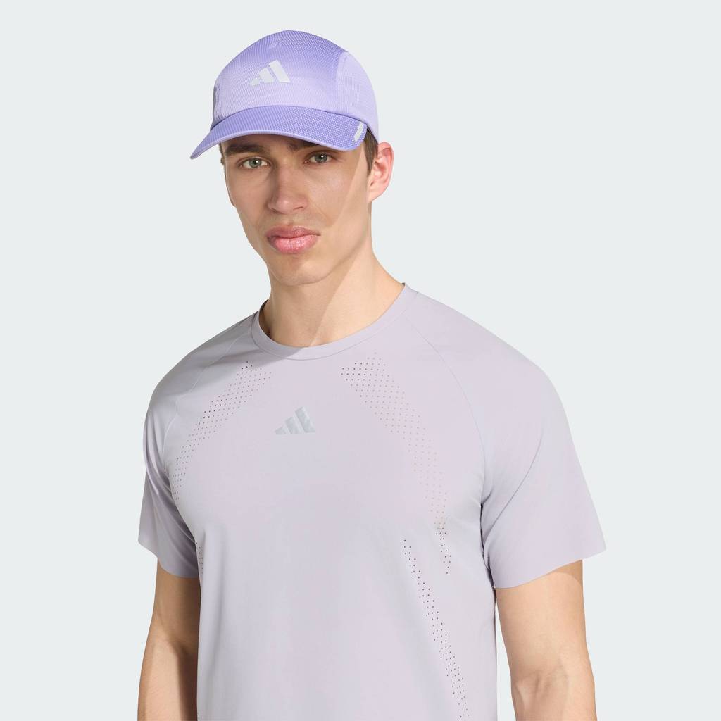 adidas วิ่ง หมวกแก๊ปผ้าตาข่ายสำหรับวิ่ง 4 PANEL CLIMACOOL Unisex สีม่วง KR8986