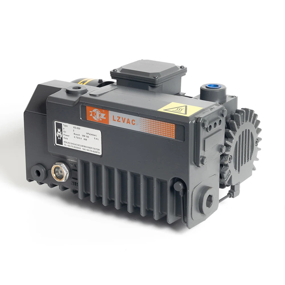 รับประกัน 3 ปีคุณภาพสูง XD-020 เสียงรบกวนต่ํา 220V AC 2mbar Rotary Vane ปั๊มสูญญากาศสําหรับการขยายตั