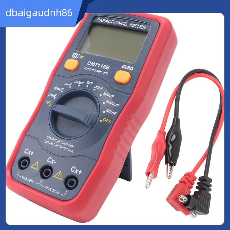 READY STOCKCM7115B Capacitance Meter มัลติมิเตอร์แบบดิจิตอลจอแสดงผล LCD เครื่องมือ,CM-7115A อัพเกรด