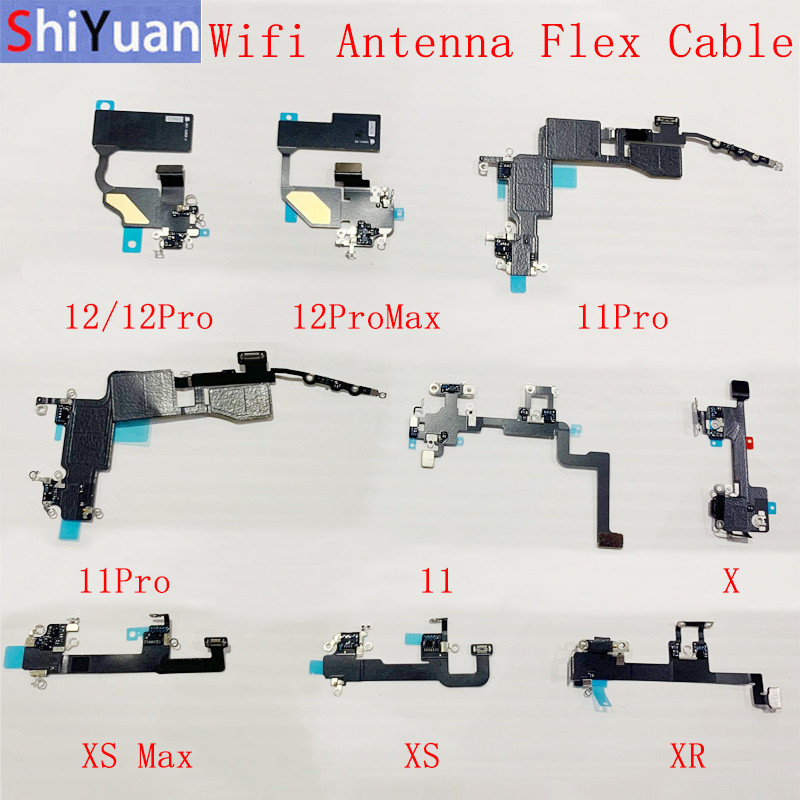 Wifi เสาอากาศสัญญาณเสาอากาศ Flex สําหรับ iPhone 12 12Pro 11 11Pro Max X XS Max XR Wifi Flex Cable เปลี่ยนอะไหล่ซ่อม